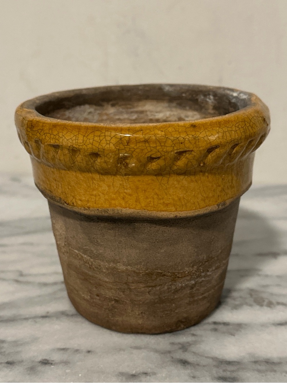 Glazed Yellow-Rim Terracotta Pot RRP Roseville OH - Picture 8 of 10